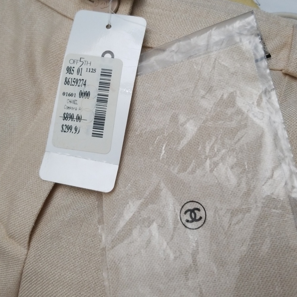 Chanel Silk/Linen/Cashmere Slacks, French 38 US6-8 - Picture 5 of 8